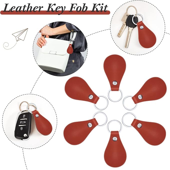 Taiyin 30 Pcs Leather Key Fob Kit - Image 6