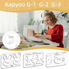 3Pcs Free Motion Quilting Templates - Image 8