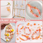 200-260PCS TINKRSTUFF Assorted Orange Acrylic Beads - Image 5