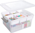 Citylife 17QT Clear Craft Organizers and Storage Box by Anywish