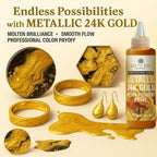 Metallic 24K Gold Epoxy Resin Pigment Paste XL – Opaque Epoxy Dye & High - Image 5
