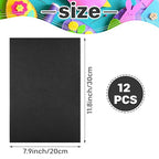 Morcheiong 12 Pcs Self Adhesive Felt Sheet Soft Felt Sheets - Image 2