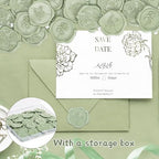 60Pcs Wax Seal Stickers, Wedding Invitation Envelope Seal Stickers Adhesive - Image 7