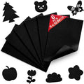 Black Soft Felt Sheets for Crafts, 1.6mm Thick, Kids' Crafts, DIY Projects by Grainear
