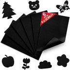 Black Soft Felt Sheets for Crafts, 1.6mm Thick, Kids' Crafts, DIY Projects by Grainear