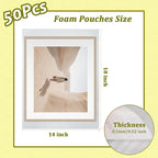 50PCS Large Foam Pouches 14x18 Inch, Foam Packing Pouches - Image 2