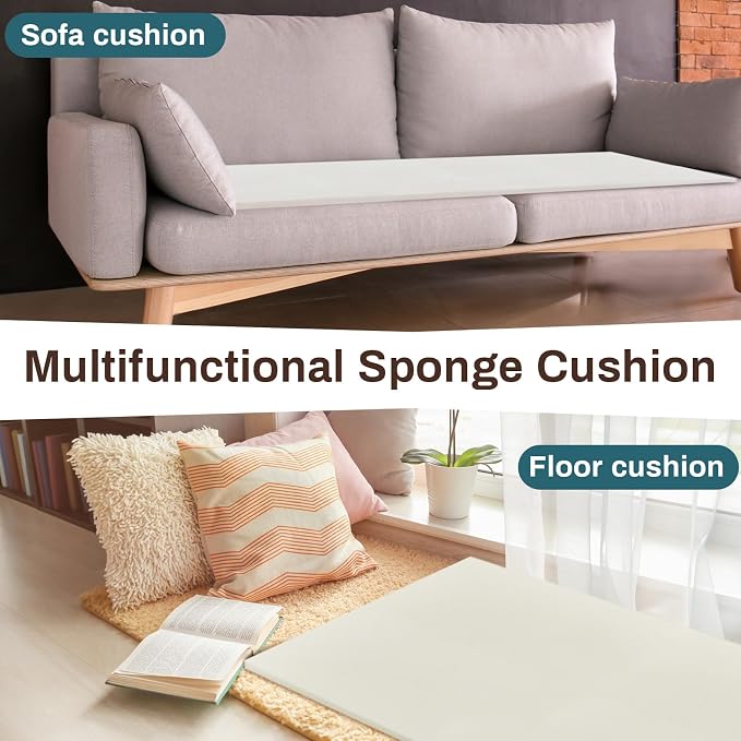 Frienda 1 Pack 118" x 60" x 0.2"Upholstery High Density Craft Sheets Cushion - Image 6