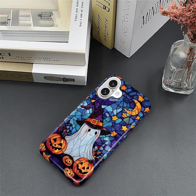 Case for iPhone 16, Scratch Resistant Hybrid Double Layer Hard Shell，Halloween - Image 5