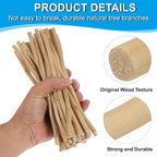 PATIKIL 60 Pcs / 30cm Wood Log Sticks, 0.2-0.5inch in Diameter Natural Driftwood - Image 3
