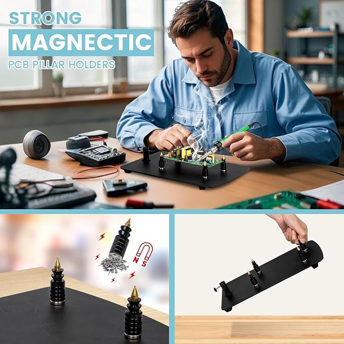 Helping Hands Soldering Station, 10X Magnifying Glass - Image 2