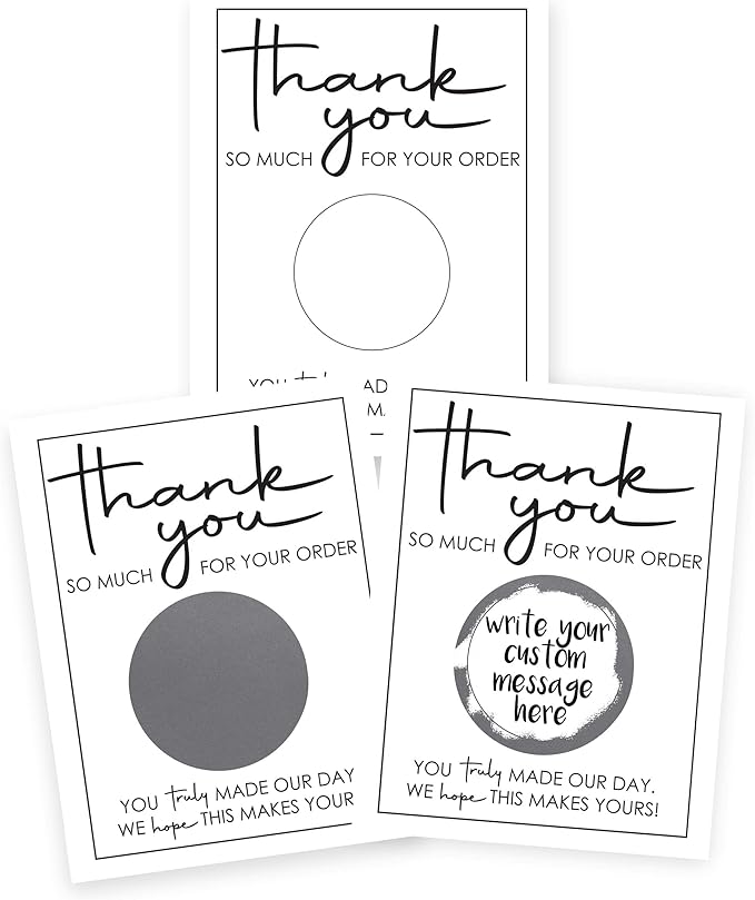 My Scratch Offs DIY Make Your Own Scratch Off Small Business Thank you Gift by MyScratchOffs