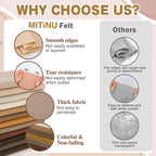 12 Rolls 8"x35" 1.4mm Thick Soft Felt Fabric Sheet 12 Assorted Brown Tone - Image 4