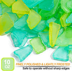Keedolla Sea Glass for Crafts - 10 OZ Flat Frosted Seaglass Pieces Crushed for - Image 2