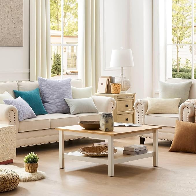 puredown® Euro Pillow Inserts 24 x 24, Feather Down Pillow Stuffer, and Cushion - Image 6