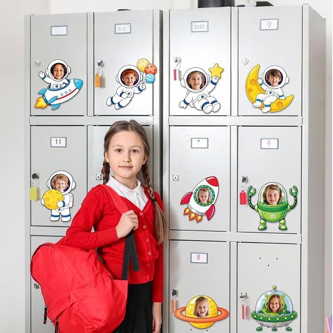 120pcs Outer Space Theme Cutouts Back to School Bulletin Board Decorations - Image 7