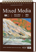 Mofuny Mixed Media Sketchbook 11x14, 50 Sheets - 110lb/180gsm Thick Paper by SketchBook