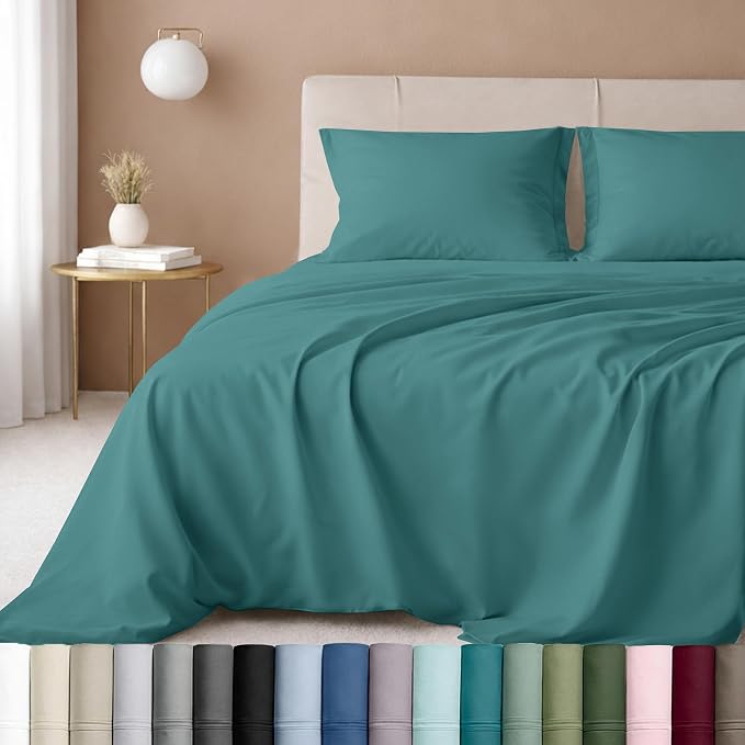 California Design Den 100% Cotton Sheets California King Size Set by CaliforniaDesignDen