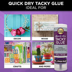 Aleene's Quick Dry Tacky Glue for Crafts in Always Ready Bottle, Dries Extra - Image 4