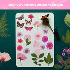Dried Flowers for Resin 116Pcs | Pink Real Natural Pressed Flowers - Image 2