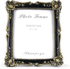 Cuspin 8x10 Picture Frame Black and Gold Frames, Vintage Ornate Resin Photo - Image 9