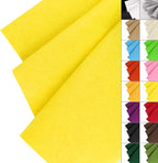 IONTACH 36" X 36" Yellow Stiff Felt Fabric 1.2mm Thick | Felt Sheet by IONTACH