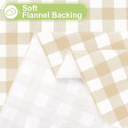 Smiry Rectangle Table Cloth, Waterproof Vinyl Tablecloths - Image 4