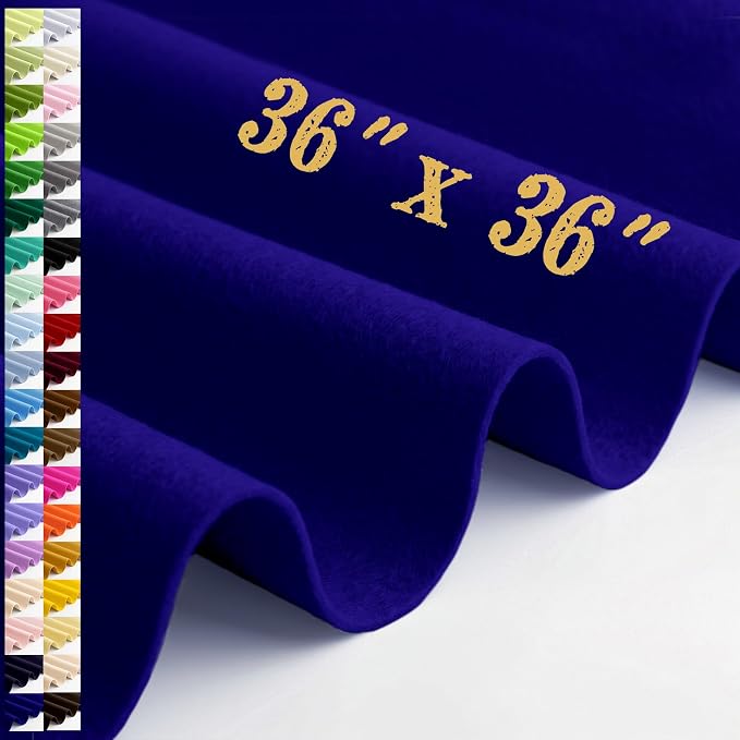 Large Felt Fabric Sheet 36 x 36 Inch, 1.6mm Thick | Soft nonwoven felt by MIGLORIA