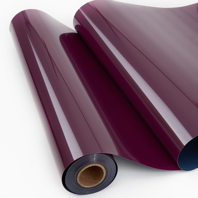 IRON-ON HTV Maroon Heat Transfer Vinyl Rolls 12" x 20ft Iron on Vinyl by IRON-ONHTV