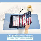Custom Retro American Flag Pencil Pouch - Image 4