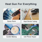 LDK Mini Heat Gun, 4.9Ft 300W Dual Temperature 392℉ & 662℉ Hot Air Gun - Image 5