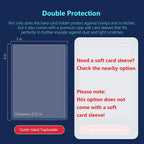 100 Toploaders, 35pt 3"x4" Clear Hard Plastic Card Sleeves | Fit 2.5" x 3.5" - Image 8