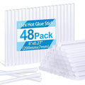 Phinus 48 Pack Mini Hot Glue Sticks, EVA Clear Glue Gun Sticks, Hot Glue Gun by Phinus