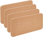 OLYCRAFT 4Pcs Rectangle Bulletin Boards 6x12 Inch Non Self-Adhesive Wood Cork by OLYCRAFT