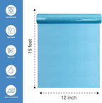 Sky Blue Glitter Heat Transfer Vinyl 12" x 15 ft HTV - Image 2
