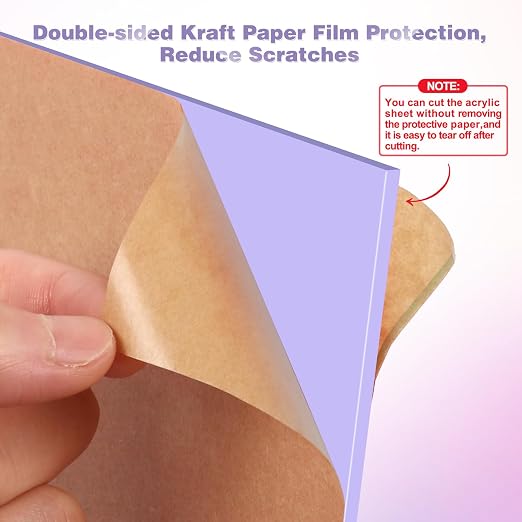 Adrattnay Purple Acrylic Sheets 1/8 Thick, Opaque Acrylic Sheets Acrylic Panel - Image 4