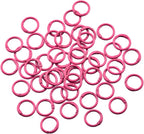 Round Carabiner Clip Bulk 48pcs 1 Inch Colorful Circle Carabiner Key Ring Clips - Image 2