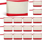Silkfly 15 Pcs Cotton Canvas Makeup Bags Cosmetic Zipper Bags 10.2 x 5.5 x 2'' by Silkfly