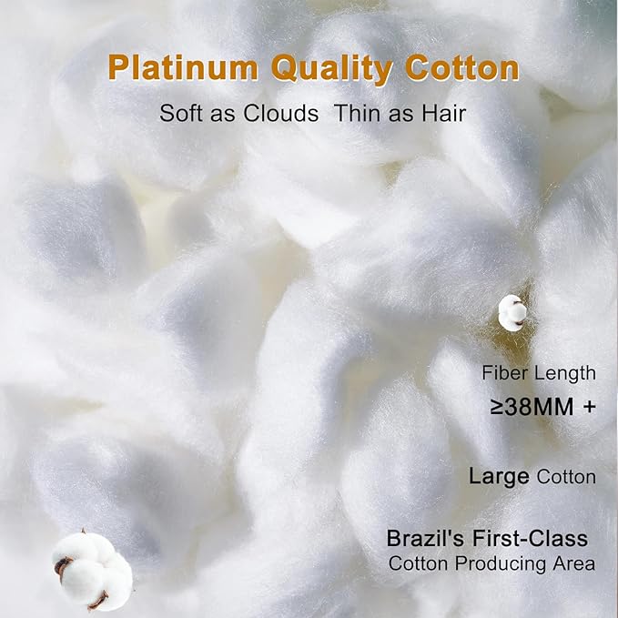 YOUR MOON Fluffy Support Bed Pillow Queen Size, Luxury Hotel Quality Bed Pillows - Image 4
