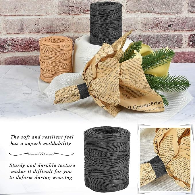 TIMESETL 656 Feet Floral Bind Wire Rustic Vine Wrapping Wire, Paper Covered - Image 5