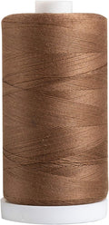 Connecting Threads Brown 100% Cotton Thread Spool | Large 1200 yard thread spool by ConnectingThreads