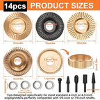 14PCS Angle Grinder Wood Carving Disc Set - Image 2