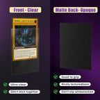 Black MTG Card Sleeves 200 Pack Matte Trading Card Sleeves Sturdy Card Protector - Image 3