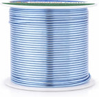 Mandala Crafts 16 Gauge Ice Blue Anodized Aluminum Craft Wire, 100 FT | Colored - Image 2