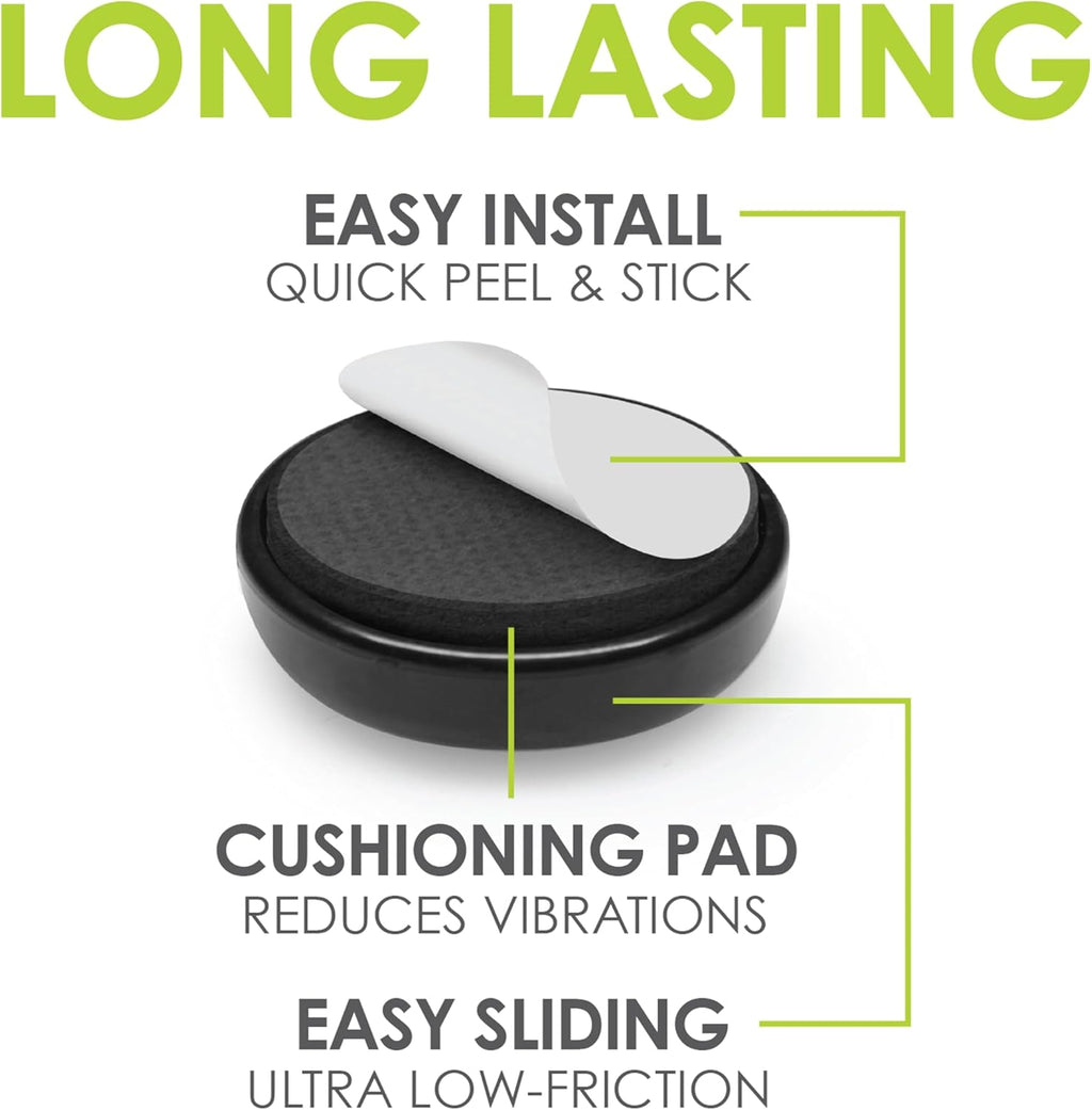 Slipstick GorillaGlides Kitchen Appliance Sliders (16 x 1” Round Glides) Self Adhesive Countertop Appliance Sliders Provide Easy Sliding and Saves Space on Counters