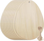 10 PCS Basswood Easter Egg Decoration Set by Prainetooy
