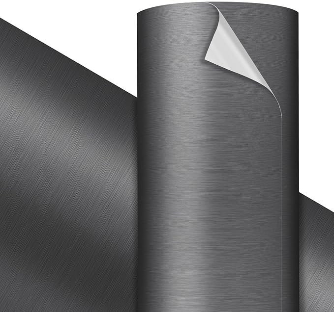 VViViD Premium Gunmetal Dark Grey Brushed Craft Vinyl Roll 1ft x 5ft – by VVIVIDVINYL