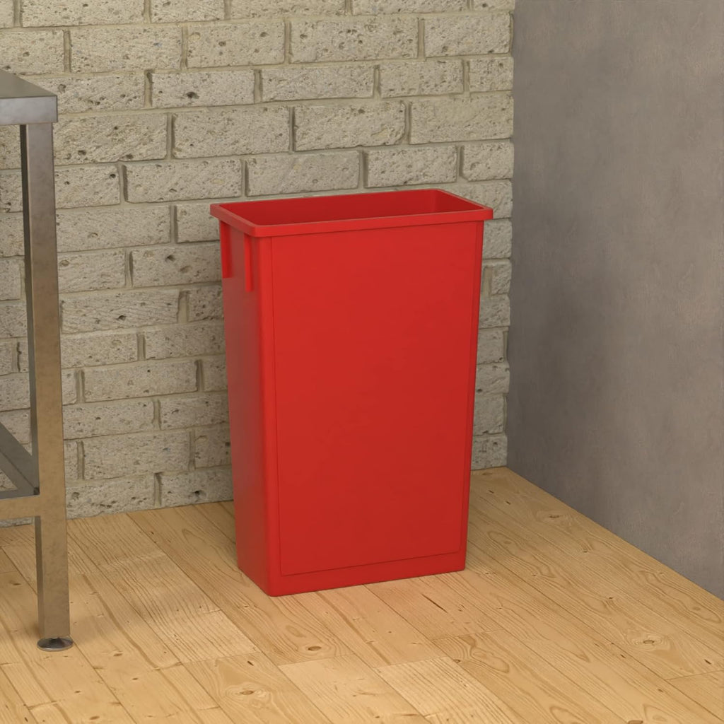 23 Gallon Red Slim Jim Trash Can