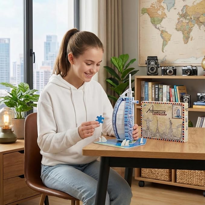 Architecture World Famous of 3D Puzzle.Build Your Own Collection of 17 Global - Image 6