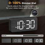 uscce Wooden Digital Alarm Clocks - Image 4