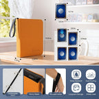 4 Pocket Card Binder for 400 Cards, Premium PU Zipper Card Collection Album - Image 2